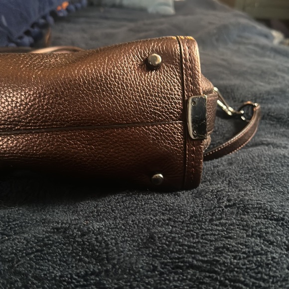COACH SWAGGER METALLIC COPPER WITH GUNMETAL ACCENT VERY GENTLY USED - Picture 5 of 5